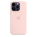 iPhone 14 Pro Silicone Case with MS - Chalk Pink