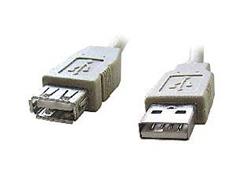 Kabel C-TECH USB A-A 1,8m 2.0 prodlužovací, černý