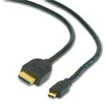 Kabel CABLEXPERT HDMI-HDMI micro        3m, 1.3, M/M stíněný, zlacené kontakty, černý