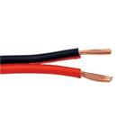 Kabel k reproduktorům, 2x 0,5mm2, OFC měď, černo červený, 25m