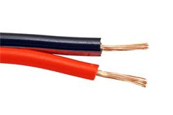 Kabel k reproduktorům, 2x 0,5mm2, OFC měď, černo červený, 50m
