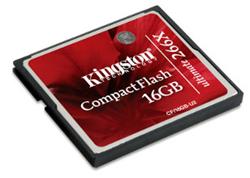 Kingston 16GB Ultimate CompactFlash Card 266x (+Recovery SW)