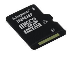 Kingston 32GB Micro SecureDigital (SDHC) Card, Class 10 - pouze karta