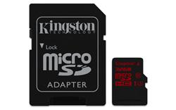 Kingston 32GB Micro SecureDigital (SDHC UHS-I) Card, Class 3 + SD adaptér