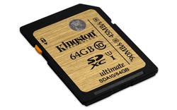 Kingston 64GB SecureDigital (SDXC) UHS-I Ultimate Memory Card (Class 10)