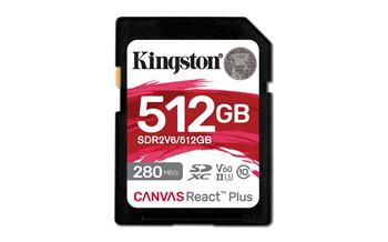 Kingston Canvas React Plus/SDHC/512GB/UHS-II U3 / Class 10