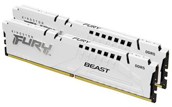 Kingston FURY Beast EXPO/DDR5/32GB/6400MHz/CL32/2x16GB/White