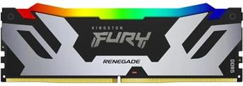 Kingston FURY Renegade/DDR5/24GB/6400MHz/CL32/1x24GB/RGB/Black/Silv