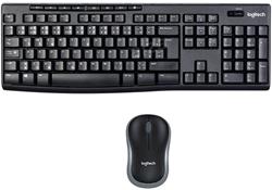 Logitech klávesnice s myší Wireless Combo MK270, CZ/SK, černá