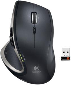Logitech myš Performance Mouse MX, dobíjení přes mikro-USB kabel, unifying přijímač, Darkfield