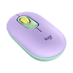 Logitech myš POP - zeleno-fialová/optická/ 4 tlačítka/bezdrátová/Bluetooth/4000dpi
