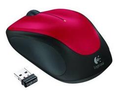 Logitech myš Wireless Mouse M235, optická, 3 tlačítka, červená,1000dpi