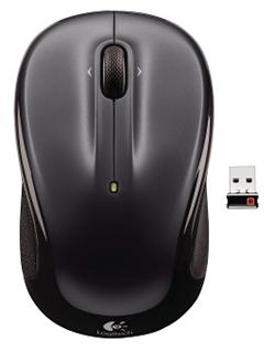 Logitech myš Wireless Mouse M325 Dark Silver, Unifying přijímač