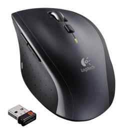 Logitech myš Wireless Mouse M705 nano, stříbrná, laserová, unifying přijímač, 5 tlačítek