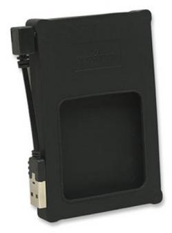 Manhattan Externí box na 2.5'' SATA HDD, USB 2.0, černý, silikon