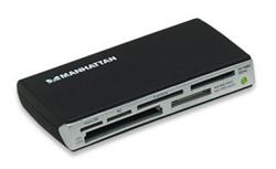 Manhattan externí USB čtečka karet 60v1, černá