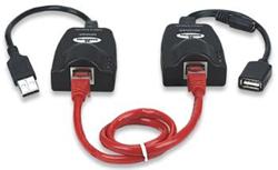 Manhattan Prodlužovací adapér USB 2.0 pro UTP kabel do 100m