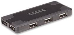 Manhattan USB 2.0 Hub, 7 portů, černý