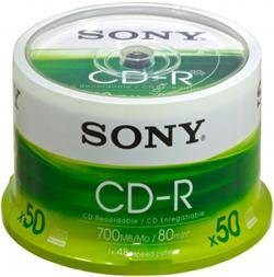 Média SONY CD-R 50CDQ-80SP,bal.50ks,SPINDL