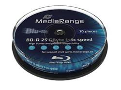MEDIARANGE BD-R BLU-RAY 25GB 4x spindl 10ks