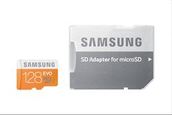 Micro SDXC 128GB Samsung EVO class 10 + adaptér