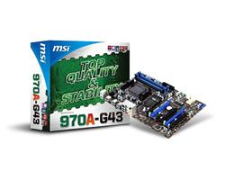 MSI MB 970A-G43/Socket AM3+/DDR3/USB3.1/GLAN/SATA/ATX