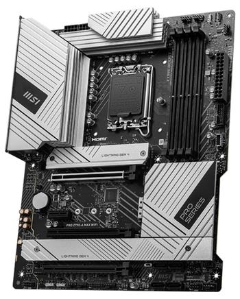 MSI PRO Z790-A MAX WIFI / Intel Z790 / LGA1700 / 4x DDR5 / 4x M.2 / HDMI / DP / USB-C / WiFi / ATX