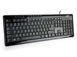 Natec MEDUSA 2 klávesnice, nízkoprofilová, US layout, USB, černá