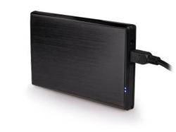 Natec RHINO Externí box pro 2.5'' SATA HDD/SSD, USB 2.0, hliníkový, černý