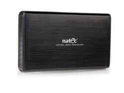 Natec RHINO Externí box pro 3.5'' SATA HDD, USB 3.0, hliníkový, černý