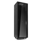Netrack standing server cabinet 42U/600x600mm (glass door)-black FULLY ASSEMBLED