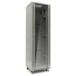 Netrack standing server cabinet 42U/600x600mm (glass door)-grey FULLY ASSEMBLED