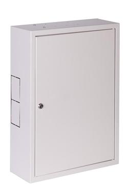 Netrack wall-mounted cabinet, 19'', 3U/400mm - grey, metal door
