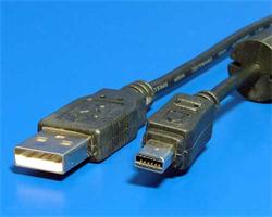OEM Kabel USB2.0 A-mini OLYMPUS 12pin 1,8m černý
