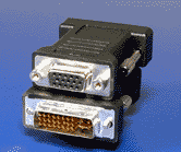 OEM Redukce konektoru DVI/VGA DVI-A(M) - FD15HD zlacený