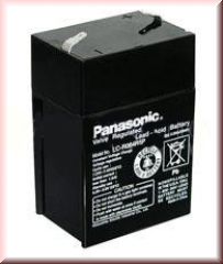 Panasonic LC-R064R5P (6V; 4,5Ah; faston F1-4,7mm; životnost 6-9let)