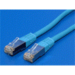 Patch kabel Cat5E, FTP - 1m , modrý