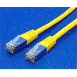 Patch kabel Cat5E, FTP - 1m , žlutý
