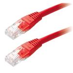 Patch kabel Cat5E, UTP - 5m, červený