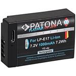 PATONA baterie pro foto Canon LP-E17 1000mAh Li-Ion Platinum USB-C nabíjení
