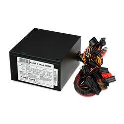 PC zdroj I-BOX CUBE II ATX 600W APFC 12 CM FAN BLACK EDITION