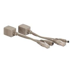 POE - pasivní sada kabelů (injector a splitter)