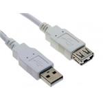 PremiumCord Kabel USB2.0 A-A 0,5m prodlužovací (A-M/A-F)