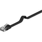 PremiumCord Plochý patch kabel UTP RJ45-RJ45 CAT6 1,5m černá