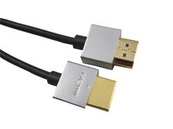 PremiumCord Slim HDMI High Speed + Ethernet kabel, zlacené konektory, 2m