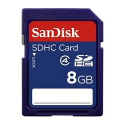SanDisk 8 GB SDHC, class 4