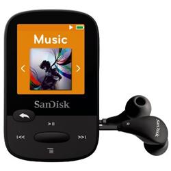 SanDisk Clip Sports 4 GB, FM rádio, MP3, WMA, microSDHC, černá
