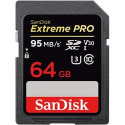 Sandisk Extreme PRO SDXC 64GB 95MB/s V30 UHS-I U3