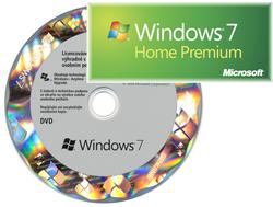 Software Microsoft Windows 7 Home Premium SP1 OEM 64 bit CZ, DVD