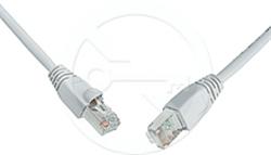 Solarix 10G patch kabel CAT6A SFTP LSOH 1m šedý s hrdlem